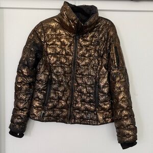The North Face Shimmering Bronze Puffer Jacket